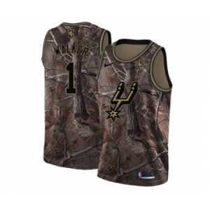Women's Nike San Antonio Spurs #1 Lonnie Walker Swingman Camo Realtree Collection NBA Jersey