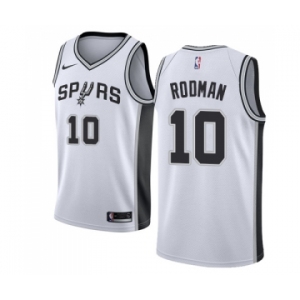 Women's Nike San Antonio Spurs #10 Dennis Rodman Swingman White Home NBA Jersey - Association Edition