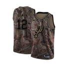 Women's Nike San Antonio Spurs #12 Bruce Bowen Swingman Camo Realtree Collection NBA Jersey