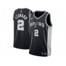 Youth Nike San Antonio Spurs #2 Kawhi Leonard Black NBA Swingman Jersey