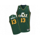 Men Adidas Utah Jazz #13 Tony Bradley Swingman Green Alternate NBA Jersey