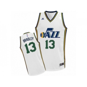 Men Adidas Utah Jazz #13 Tony Bradley Swingman White Home NBA Jersey