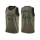 Men Nike Utah Jazz #44 Pete Maravich Green Salute to Service NBA Swingman Jersey
