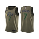 Men Nike Utah Jazz #7 Pete Maravich Green Salute to Service NBA Swingman Jersey