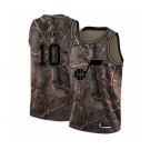 Men's Nike Utah Jazz #10 Alec Burks Swingman Camo Realtree Collection NBA Jersey