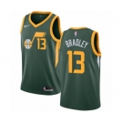 Men's Nike Utah Jazz #13 Tony Bradley Green Swingman Jersey - Earned Edition