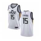 Men's Nike Utah Jazz #15 Derrick Favors Swingman NBA Jersey - Association Edition