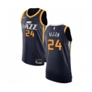 Men's Nike Utah Jazz #24 Grayson Allen Authentic Navy Blue NBA Jersey - Icon Edition
