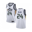 Men's Nike Utah Jazz #24 Grayson Allen Authentic White NBA Jersey - Association Edition