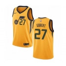 Men's Nike Utah Jazz #27 Rudy Gobert Swingman Gold NBA Jersey Statement Edition