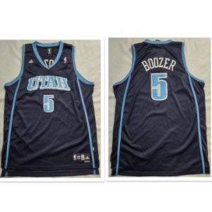Men's UTAH JAZZ #5 Carlos Boozer Dark Blue ADIDAS SWINGMAN JERSEY