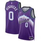 Men's Utah Jazz #0 Taylor Hendricks Purple 2025 Icon Edition Stitched Basketball Jersey