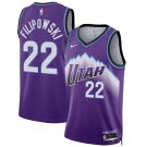 Men's Utah Jazz #22 Kyle Filipowski Purple 2025 Icon Edition Stitched Basketball Jersey