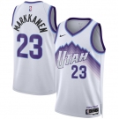Men's Utah Jazz #23 Lauri Markkanen White 2025 Association Edition Stitched Basketball Jersey