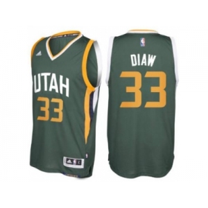 Men's Utah Jazz #33 Boris Diaw adidas Green New Swingman Alternate Jersey
