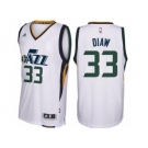 Men's Utah Jazz #33 Boris Diaw adidas White New Swingman Home Jersey