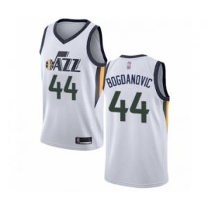 Men's Utah Jazz #44 Bojan Bogdanovic Swingman White Basketball Jersey - Association Edition