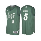 Men's Utah Jazz #5 Rodney Hood Green 2016 Christmas Day NBA Swingman Jersey