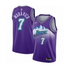Men's Utah Jazz #7 Pete Maravich Swingman Purple Hardwood Classics Basketball Jersey