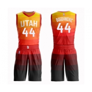 Women's Utah Jazz #44 Bojan Bogdanovic Swingman Orange Basketball Suit Jersey - City Edition