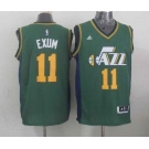 nba utah jazz #11 exum green
