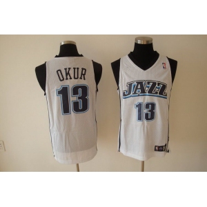 nba utah jazz #13 okur white(fans edition)
