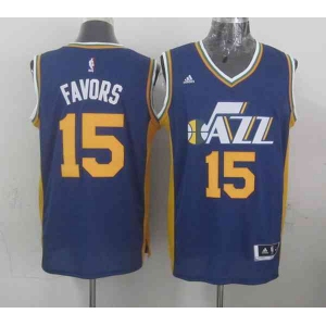 nba utah jazz #15 favors blue