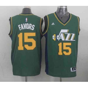 nba utah jazz #15 favors green