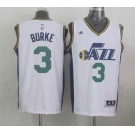 nba utah jazz #3 burke white