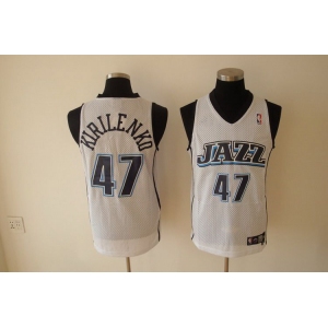 nba utah jazz #47 kirilenko white(fans edition)