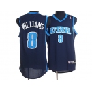 nba utah jazz #8 deron williams blue