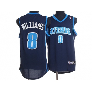 nba utah jazz #8 deron williams blue