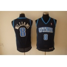 nba utah jazz #8 williams blue(fans edition)