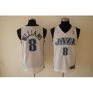 nba utah jazz #8 williams white(fans edition)