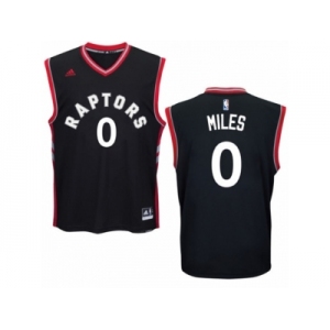 Men Adidas Toronto Raptors #0 C.J. Miles Authentic Black Alternate NBA Jersey