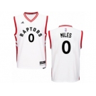 Men Adidas Toronto Raptors #0 C.J. Miles Authentic White Home NBA Jersey