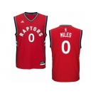 Men Adidas Toronto Raptors #0 C.J. Miles Swingman Red Road NBA Jersey