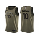 Men Nike Toronto Raptors #10 DeMar DeRozan Green Salute to Service NBA Swingman Jersey