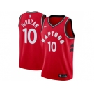 Men Nike Toronto Raptors #10 DeMar DeRozan Red Stitched NBA Swingman Jersey