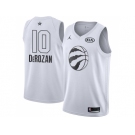 Men Nike Toronto Raptors #10 DeMar DeRozan White NBA Jordan Swingman 2018 All-Star Game Jersey