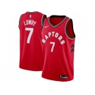 Men Nike Toronto Raptors #7 Kyle Lowry Red Stitched NBA Swingman Jersey