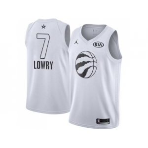 Men Nike Toronto Raptors #7 Kyle Lowry White NBA Jordan Swingman 2018 All-Star Game Jersey