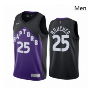 Men Toronto Raptors #25 Chris Boucher Purple NBA Swingman 2020 21 Earned Edition Jersey