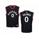 Men's Adidas Toronto Raptors #0 Jared Sullinger Authentic Black Alternate NBA Jersey