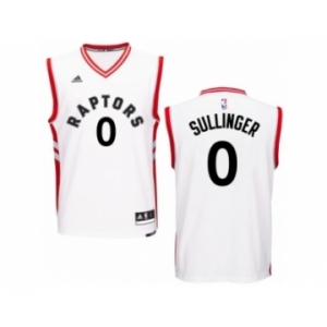 Men's Adidas Toronto Raptors #0 Jared Sullinger Authentic White Home NBA Jersey