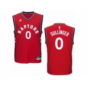 Men's Adidas Toronto Raptors #0 Jared Sullinger Swingman Red Road NBA Jersey