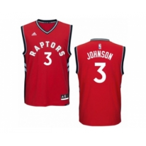 Men's Adidas Toronto Raptors #3 James Johnson Swingman Red Road NBA Jersey