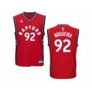 Men's Adidas Toronto Raptors #92 Lucas Nogueira Authentic Red Road NBA Jersey