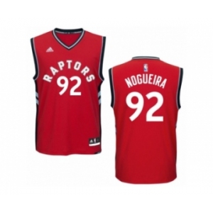 Men's Adidas Toronto Raptors #92 Lucas Nogueira Authentic Red Road NBA Jersey