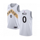 Men's Nike Toronto Raptors #0 C.J. Miles Swingman White NBA Jersey - City Edition